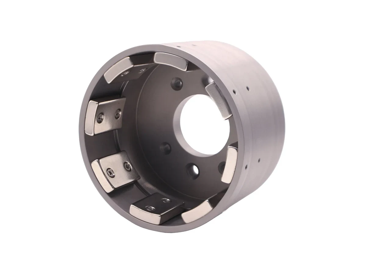 Custom magnet assembly fitted in a machined housing