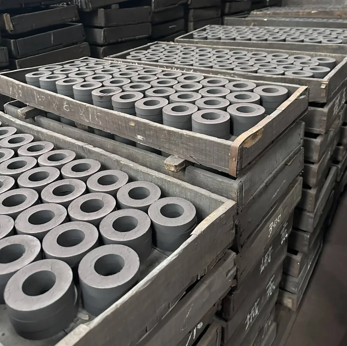 ferrite protected export preparation — bulk ferrite crate packing