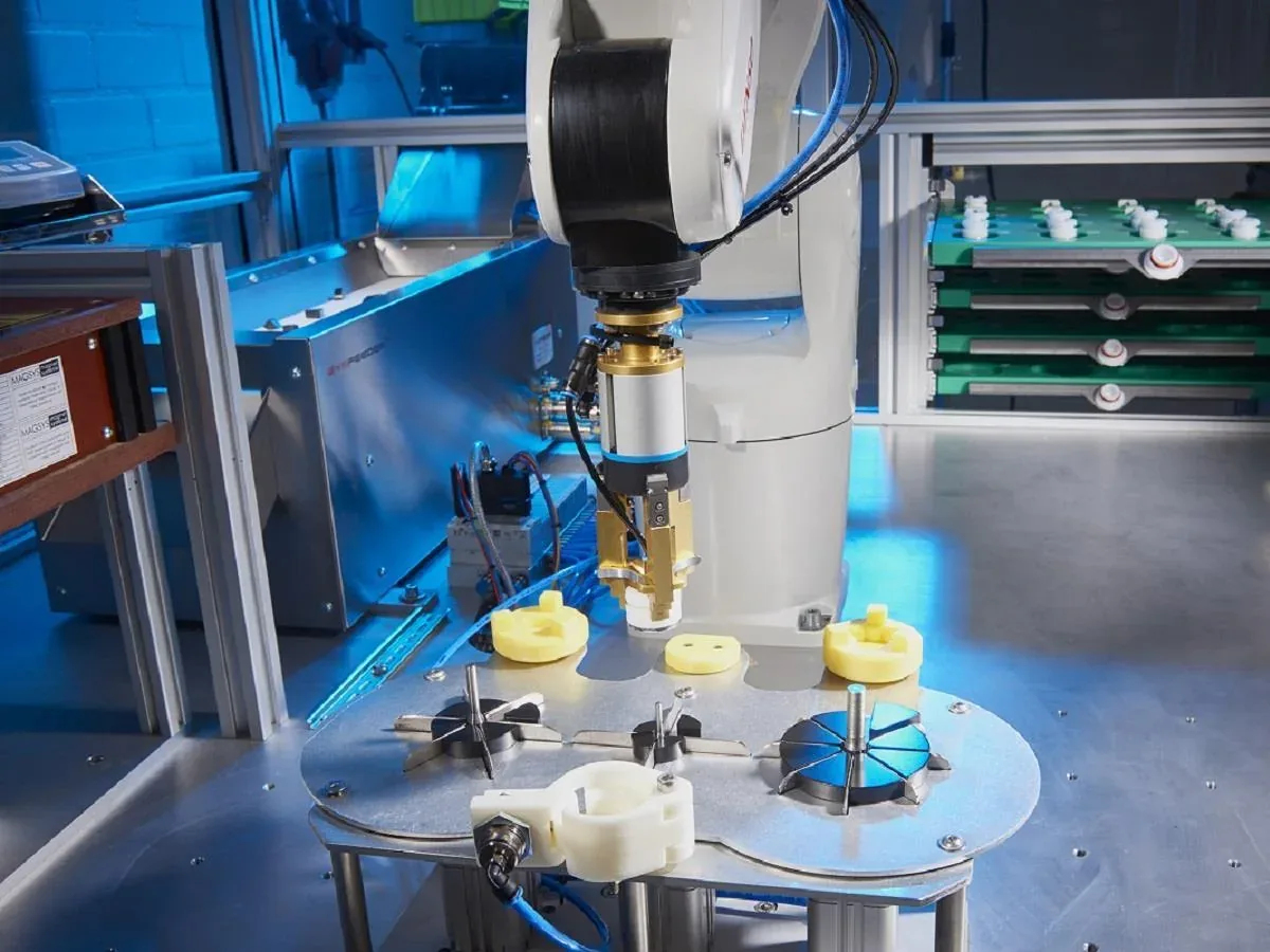 custom repeatable module assembly — robotic magnet assembly cell