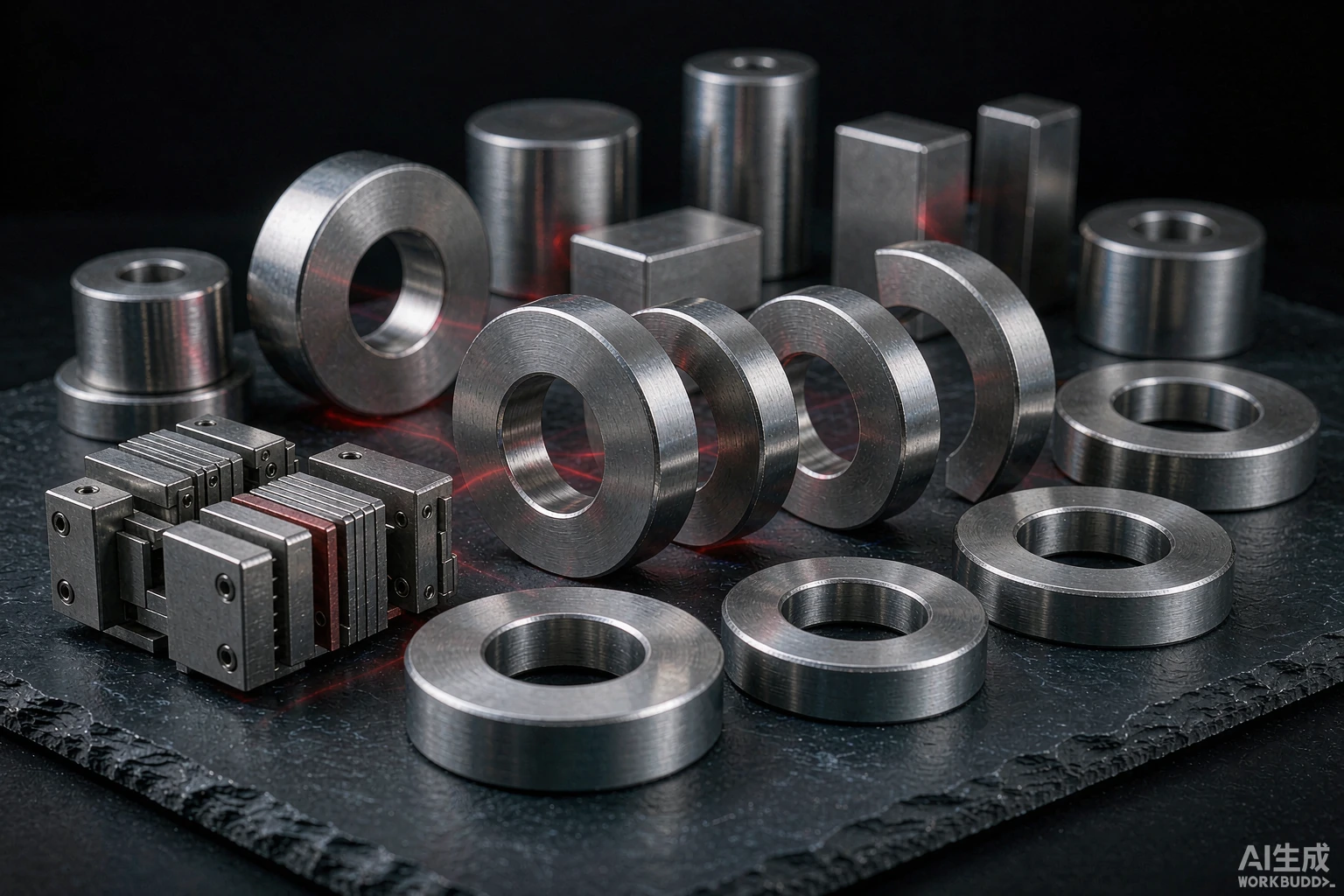 Engineered magnetic material production