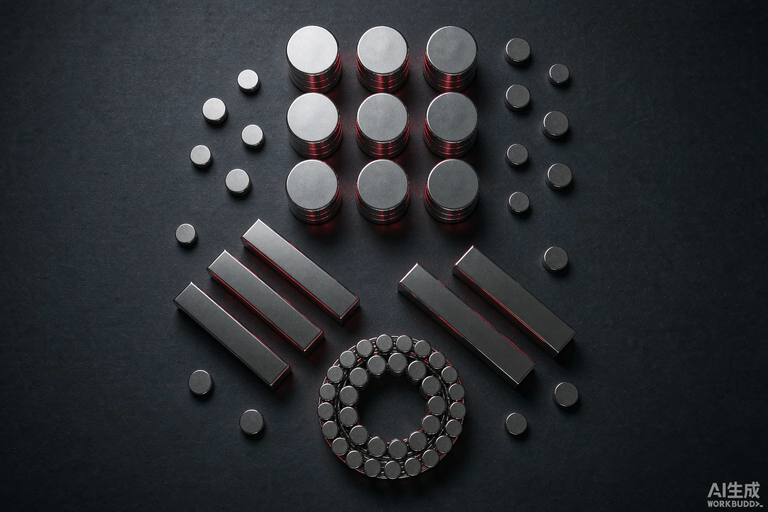 Engineered magnetic material production