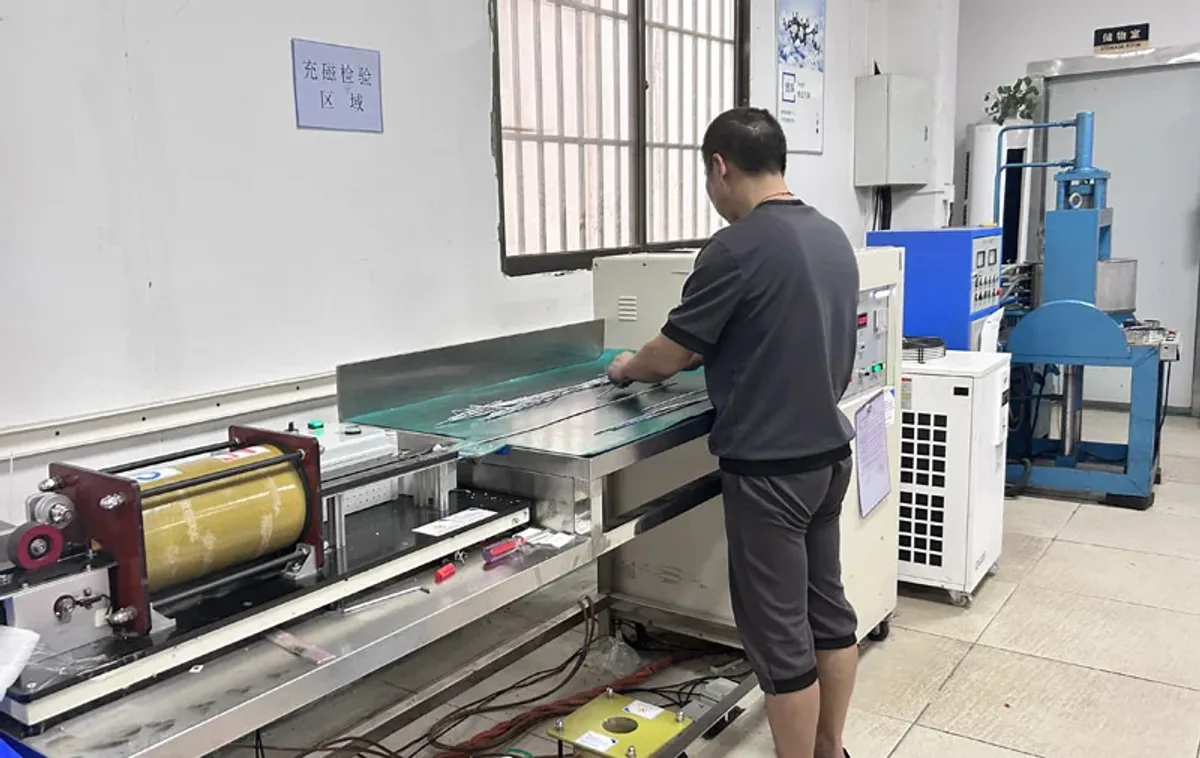 flexible patterned magnetic output — multipole magnetization