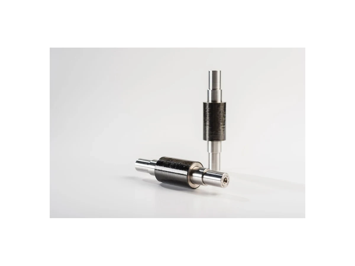 Carbon-fibre sleeved high-speed rotor assembly