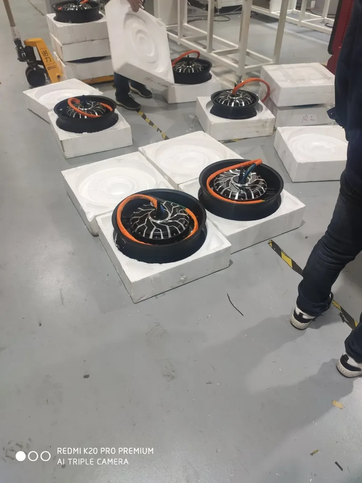 rotor protected assembly shipment — custom rotor tray packing