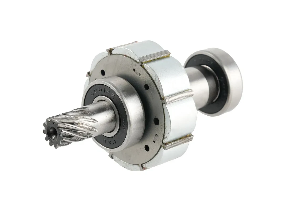 Segmented magnet rotor assembled on a shaft