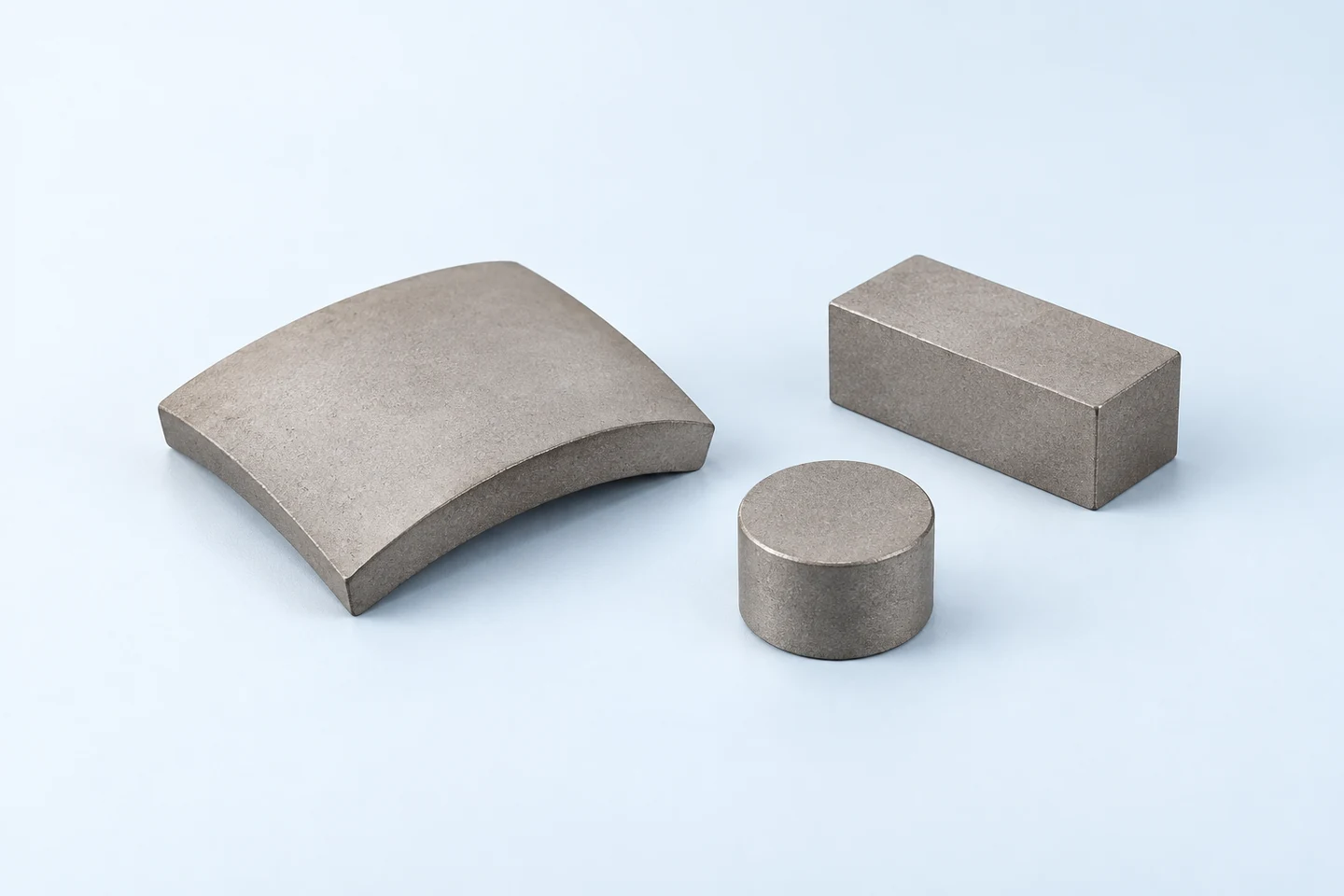 Samarium cobalt arc, disc and block product forms